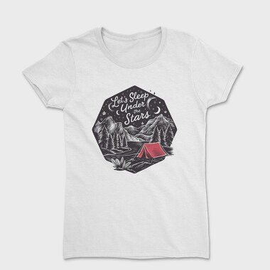 Camping Mountain Night, Tricou Femei