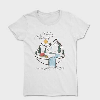 Camping Mountain River, Tricou Femei