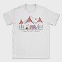 Camping Night Moon, Tricou Barbati (Unisex)
