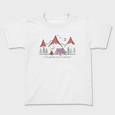 Camping Night Moon, Tricou Copii