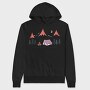 Camping Night Moon, Hanorac Oversize Barbati (Unisex)