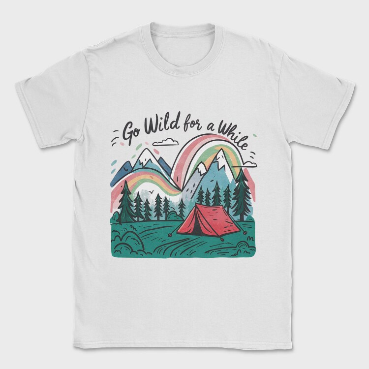 Camping Rainbow Mountain, Tricou Barbati (Unisex)