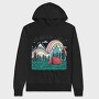 Camping Rainbow Mountain, Hanorac Oversize Barbati (Unisex)