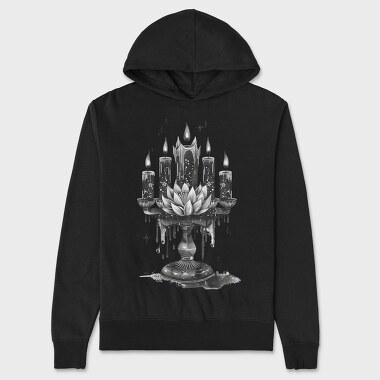 Candle Flower Sparks, Hanorac Oversize Barbati (Unisex)