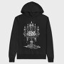 Candle Flower Sparks, Hanorac Oversize Barbati (Unisex)