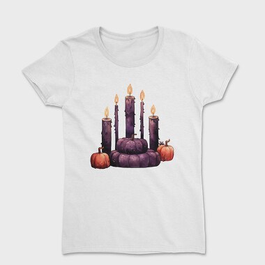Candles Pumpkins Gothic, Tricou Femei