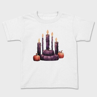 Candles Pumpkins Gothic, Tricou Copii