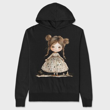 Candy Cane Magic Girl, Hanorac Oversize Barbati (Unisex)