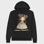 Candy Cane Magic Girl, Hanorac Oversize Barbati (Unisex)
