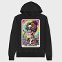 Cannabitch Skeleton Card, Hanorac Oversize Barbati (Unisex)