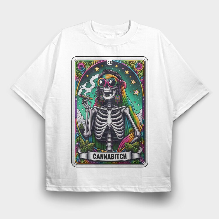 Cannabitch, Tricou Oversize Barbati (Unisex)