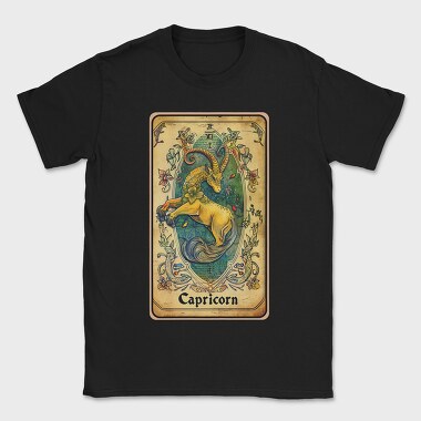 Capricorn Animal Floral, Tricou Barbati (Unisex)