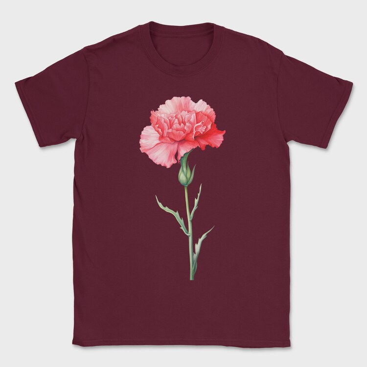 Carnation Flower 01, Tricou Barbati (Unisex)