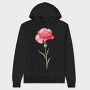 Carnation Flower 01, Hanorac Oversize Barbati (Unisex)