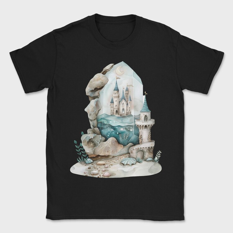 Castle In Crystal Ocean, Tricou Barbati (Unisex)