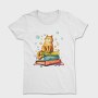 Cat Books Bubbles, Tricou Femei