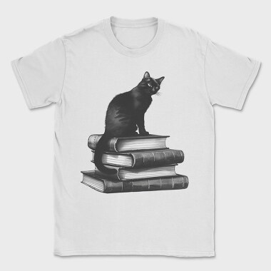Cat Books Gothic, Tricou Barbati (Unisex)