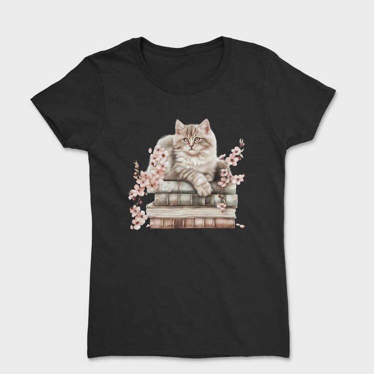 Cat Books Spring, Tricou Femei