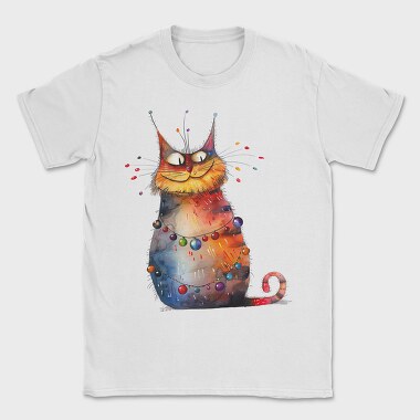 Cat Christmas Balls, Tricou Barbati (Unisex)