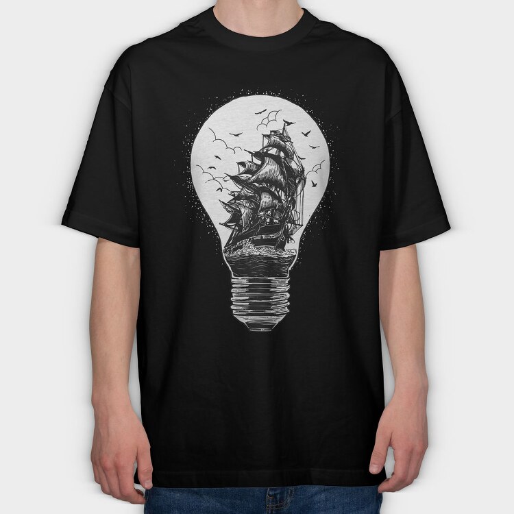 Light Of Journey, Tricou Oversize Barbati (Unisex)