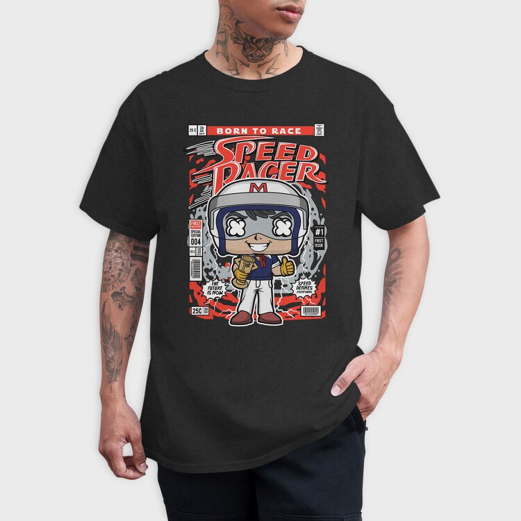 Speed Racer Comic, Tricou Barbati (Unisex)