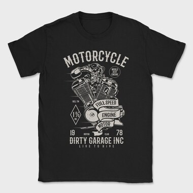 Motorcycle Full Speed Engine, Tricou Barbati (Unisex)