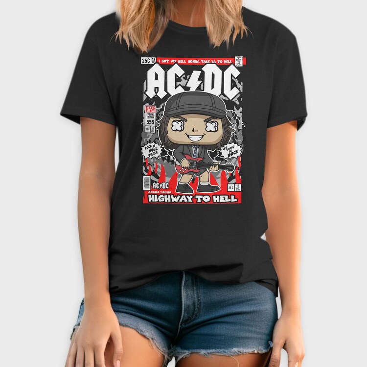 Highway To Hell Rockstar, Tricou Barbati (Unisex)