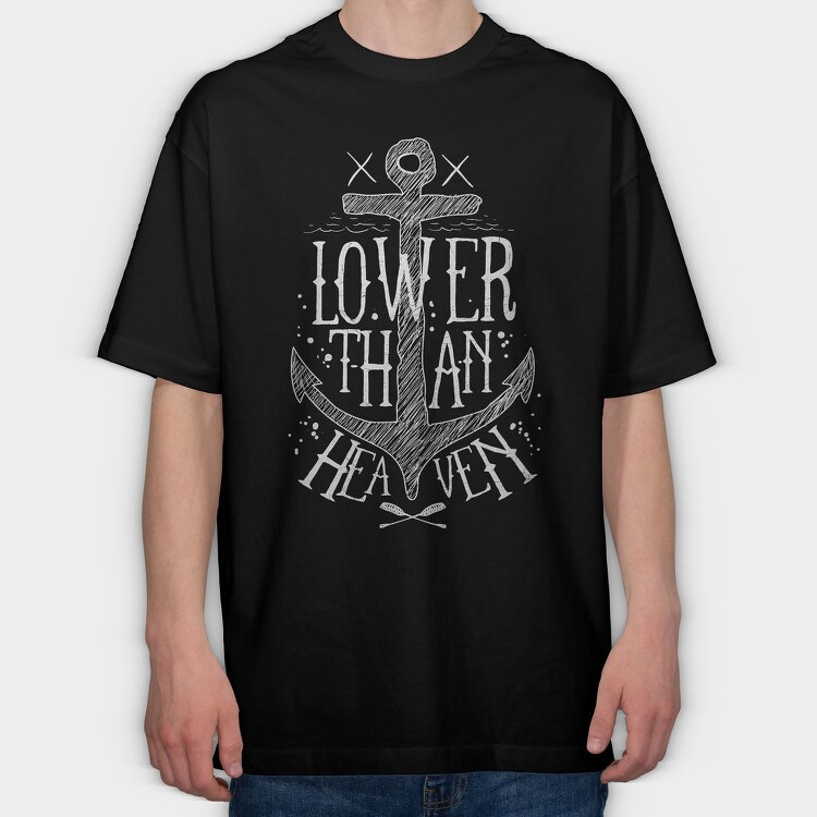 Lower Than Heaven, Tricou Oversize Barbati (Unisex)