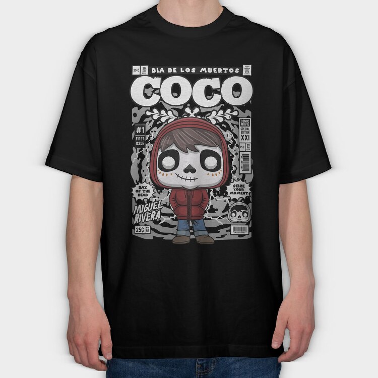 Dia De Los Muertos, Tricou Oversize Barbati (Unisex)