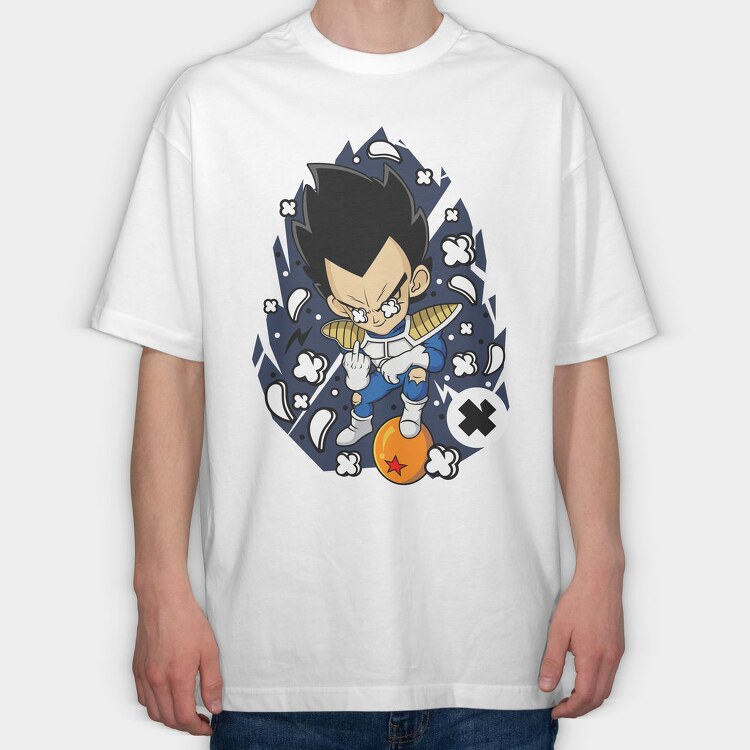 Vegeta X, Tricou Oversize Barbati (Unisex)
