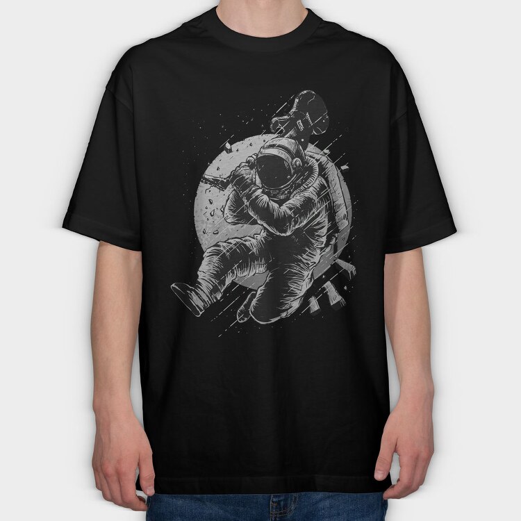 No Music, Tricou Oversize Barbati (Unisex)