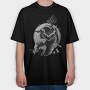 No Music, Tricou Oversize Barbati (Unisex)