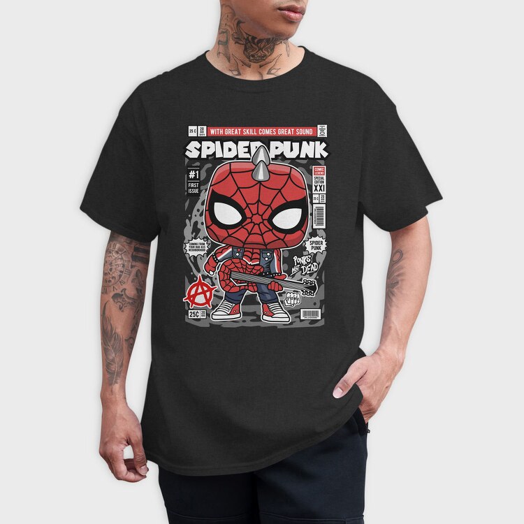 Spider Punk Revolution, Tricou Barbati (Unisex)