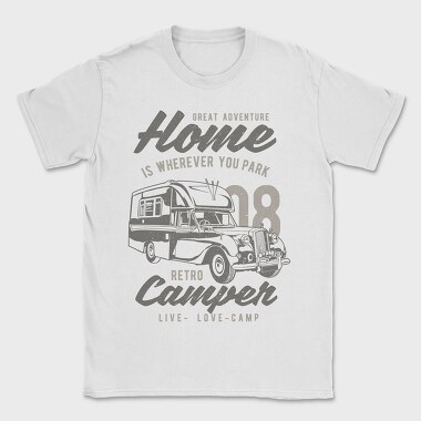Retro Campers, Tricou Barbati (Unisex)