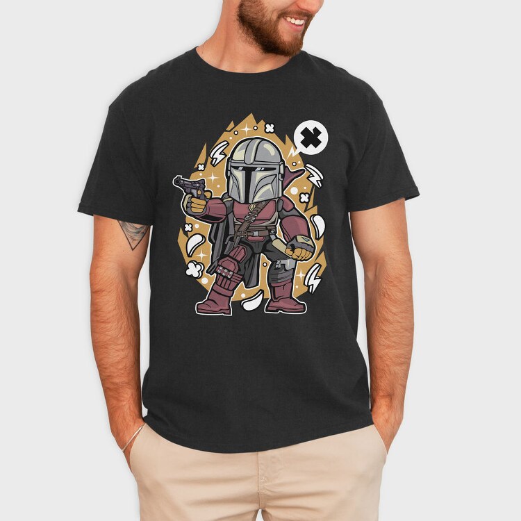 Mandalorian Blast, Tricou Barbati (Unisex)