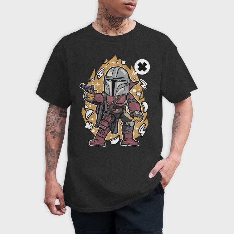 Mandalorian Blast, Tricou Barbati (Unisex)