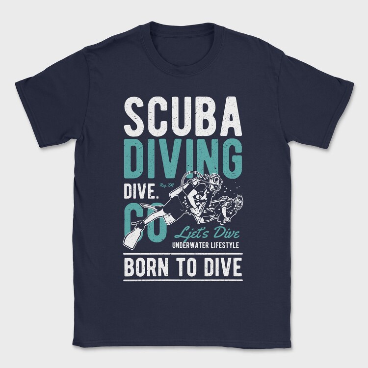 Scuba Diving, Tricou Barbati (Unisex)