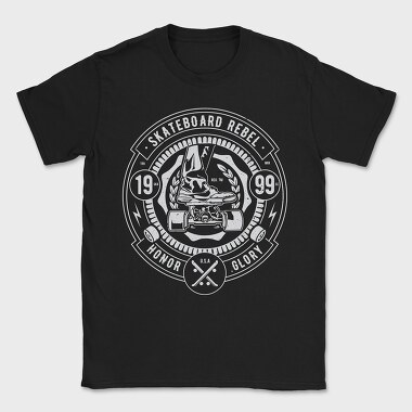 Skateboard Rebel, Tricou Barbati (Unisex)