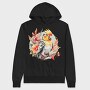 Watercolor Birdd, Hanorac Oversize Barbati (Unisex)