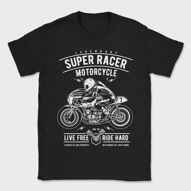 Super Racer Motorcycle, Tricou Barbati (Unisex)