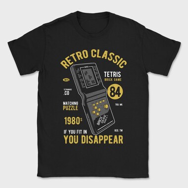 Tetris Brick Game, Tricou Barbati (Unisex)