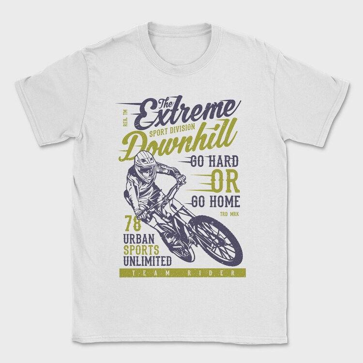 The Extreme Downhill, Tricou Barbati (Unisex)