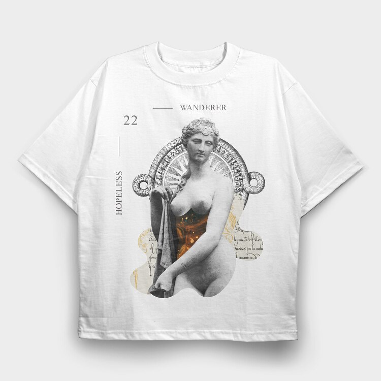 Wanderer, Tricou Oversize Barbati (Unisex)
