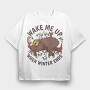 Wake Me Up When Winter Ends, Tricou Oversize Barbati (Unisex)