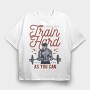 Train Hard, Tricou Oversize Barbati (Unisex)
