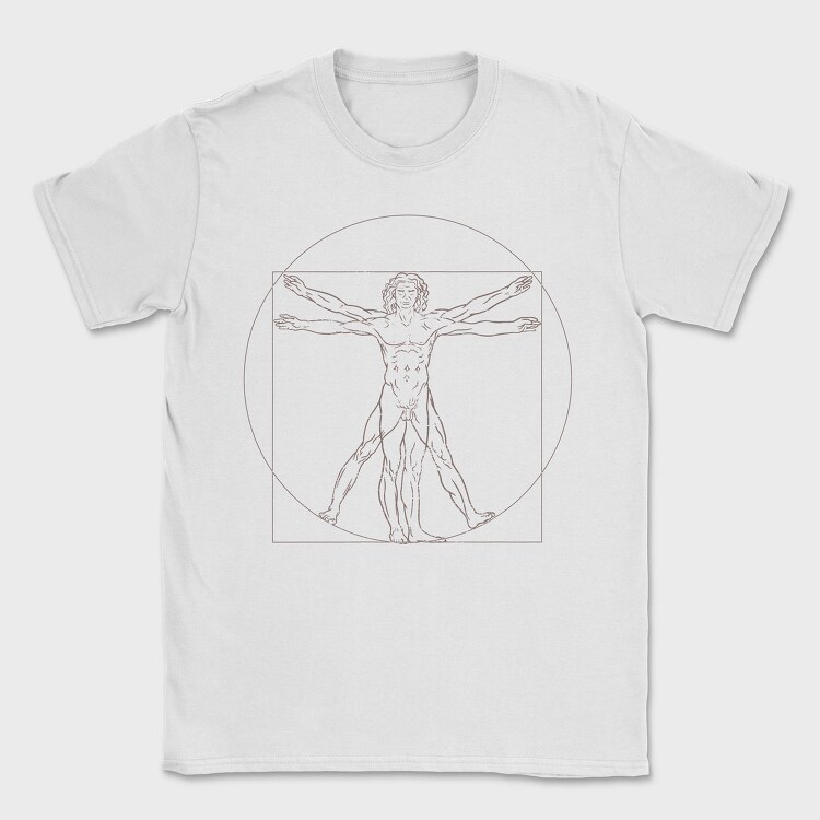 Vitruvian Man, Tricou Barbati (Unisex)