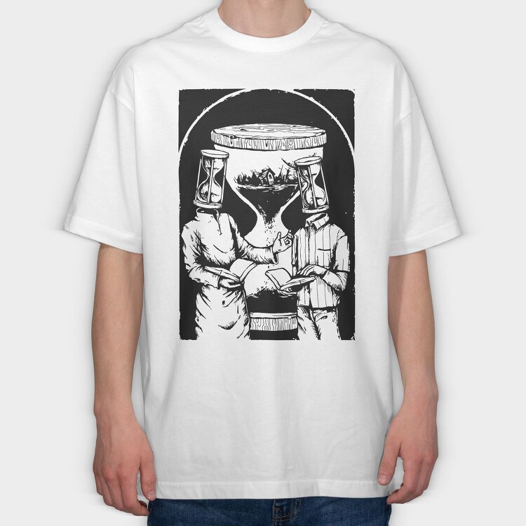 Time, Tricou Oversize Barbati (Unisex)