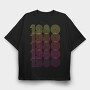 Vintage 1980, Tricou Oversize Barbati (Unisex)