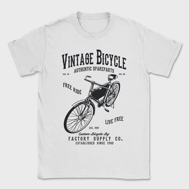 Vintage Bicycle, Tricou Barbati (Unisex)