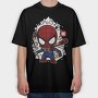 Spiderman Comic Burst, Tricou Oversize Barbati (Unisex)